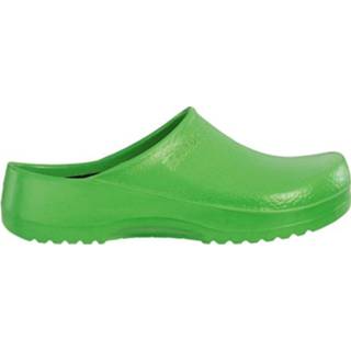👉 Donkergroen groen PU vrouwen slippers Birkenstock Super birki apple green regular