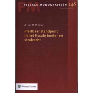 👉 Pleitbaar standpunt in het fiscale boete- en strafrecht - Boek M.M. Kors (9013141420)