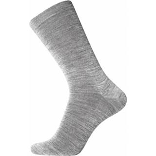 Elastiek grijs wol katoen sokken Egtved met lichtgrijs zonder