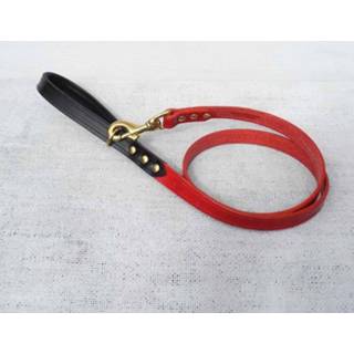 👉 Hondenriem rood leather Bridle Oxblood Red