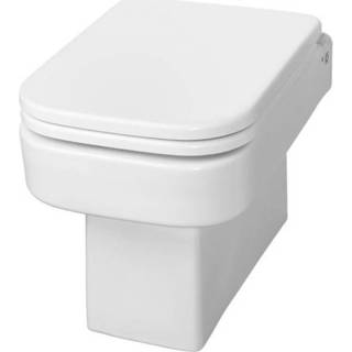 👉 Wandcloset toilet Wiesbaden Carré met toiletzitting EasyCleaning 8718503678764