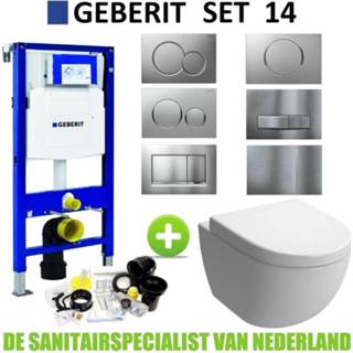 👉 Toiletset toilet Geberit UP320 set14 Boss & Wessing Zero met Sigma drukplaat 8719304133155