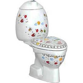 👉 Meer kinderen Staand kindertoilet Creavit Flower AO Inclusief bril 8719304123545