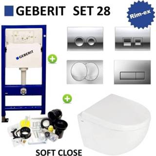 👉 Drukplaat toilet Geberit UP100 set28 B&W Zero Compact met Delta 8719304133780