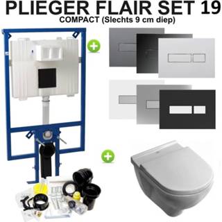 👉 Toilet Plieger Flair Compact set19 O.novo DirectFlush 8719304157335