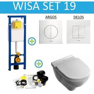 👉 Drukplaat toilet Wisa XS set19 O.Novo DirectFlush (Met Argos of Delos drukplaat) 8719304134732
