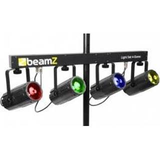 👉 BeamZ 4-Some Lichtset 4x 57 RGBW LED's DMX 8715693268539