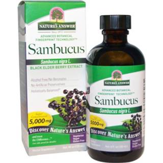 👉 Verenigde Staten Nature's Answer sambucus immuunsysteem zwart Sambucus, Black Elder Berry (vlierbessen) Extract (120 ml) - 83000260407