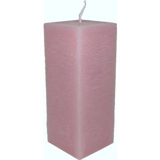 👉 Kaars roze Vierkant Licht