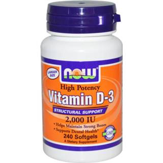 👉 Vitamine Now Foods, Vitamin D-3, 2,000 IU, 240 Softgels