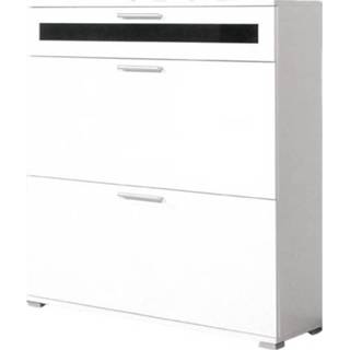 👉 Schoenenkast wit spaanplaat hal Prime 100 cm hoog -