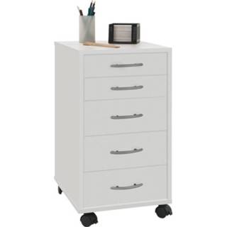 Ladeblok Freddy wit spaanplaat kantoorkasten 336-001 - white Ladeblok wit spaanplaat kantoorkasten Freddy -