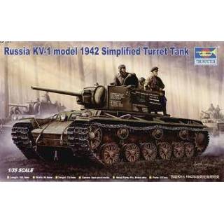 👉 Trumpeter 1/35 Russia KV-1 model 1942 Simplified Turret Tank