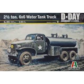 👉 Italeri 1/35 2 1/2 Ton 6x6 Water Tank Truck (D-Day)