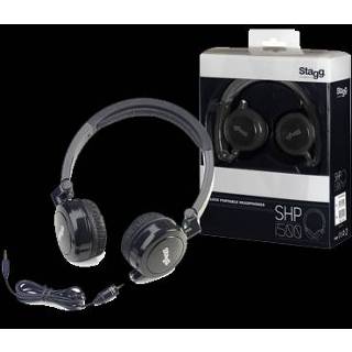 Stagg BKH mobiele headphone zwart SHP-I500 Headphone zwart Stagg SHP-I500 BKH mobiele black 5414428211903
