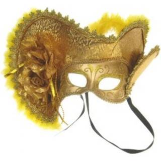 👉 Oogmasker goud standaard vrouwen dames venetie + hoed
