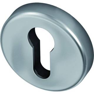 👉 Chroom deurbeslag Cilinderrozet mat 50mm rond per paar 8032774550636