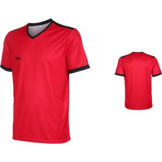 👉 Voetbalshirt rood zwart VSK Fly Eigen Naam Rood-Zwart