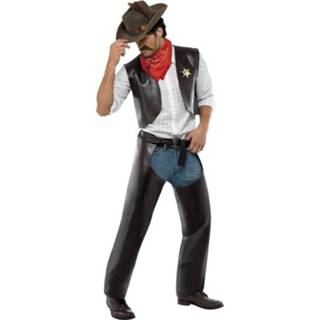 👉 Unisex zwart Village mensen cowboy Kostuum 5020570362389