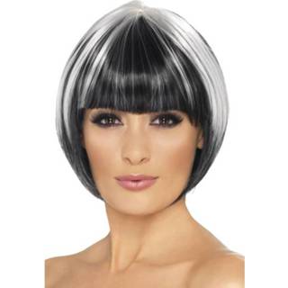 👉 Pruik One Size unisex zwart Pittige Bob 5020570422328