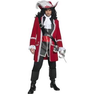 👉 Kapitein kostuum unisex rood Klassieke Piraten 5020570361740