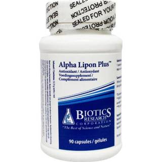 👉 Alpha lipon plus van Biotics : 90 capsules