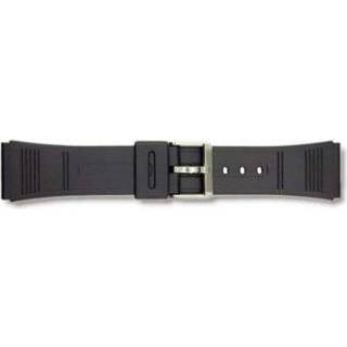 Horlogeband zwart rubber P93 20mm