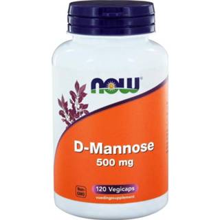 👉 Mannen D Mannose 500mg van NOW : 120 capsules
