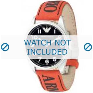 👉 Horlogeband oranje textiel Armani AR-0515 23mm
