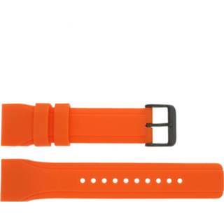 👉 Horlogeband oranje rubber Pulsar W861-X006 24mm