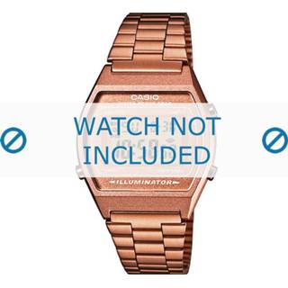 👉 Horlogeband staal goud doublé Casio B640WC-5AEF / B640WC-5A (Rosé) 18mm