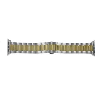 👉 Apple (vervangend) horlogeband LS-AB-106 (Bi-color) Staal Goud (Doublé) 42mm