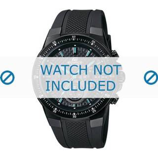 👉 Horlogeband rubber silicoon zwart Casio EF-552PB-1A2V