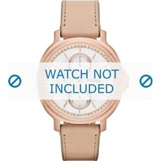 👉 Horlogeband beige leder Fossil ES3358 18mm + standaard stiksel