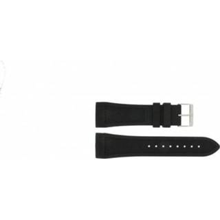 👉 Horlogeband zwart rubber Tommy Hilfiger TH113 1 96 1238 25mm