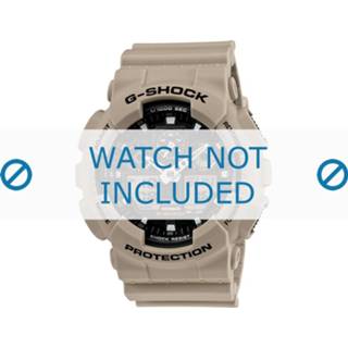👉 Horlogeband wit kunststof rubber cream Casio 10443549 16mm