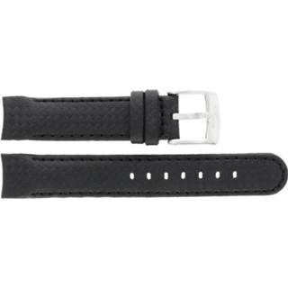 👉 Horlogeband zwart carbon Camel 4040-4059 18mm + stiksel