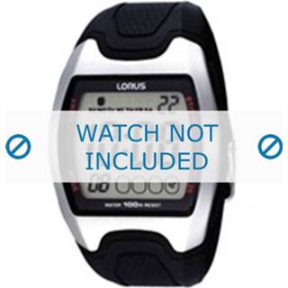 👉 Horlogeband zwart rubber Lorus Z009-X002