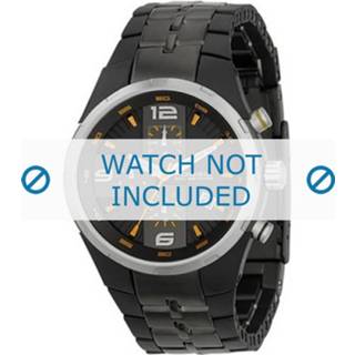 👉 Horlogeband zwart rubber Fossil CH2490