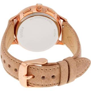 👉 Fossil horlogeband CH3016 Leder Cream wit / Beige / Ivoor 16mm + standaard stiksel