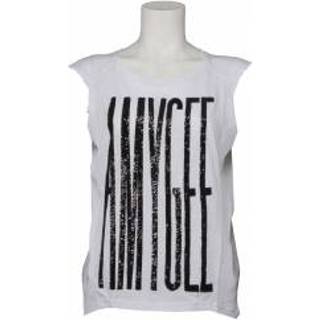 👉 Wit xs|m|s vrouwen t-shirts Amy gee ruime top - / white
