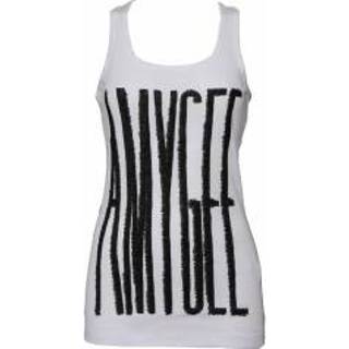 👉 Tanktop wit xs|m|s vrouwen t-shirts Amy Gee - Fuxia White /
