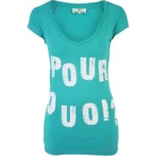 👉 Shirt groen donkergroen XS vrouwen t-shirts Dept t-shirt - Pour Quoi / Green