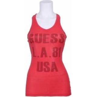 👉 Shirt rood l|xl|m vrouwen t-shirts GUESS L.A.81 TANK - Shirts en tops