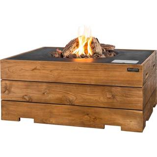 Happy Cocooning vuurtafel rechthoek teakhout SRS6510HT Vuurtafel teakhout Happy cocooning rechthoek
