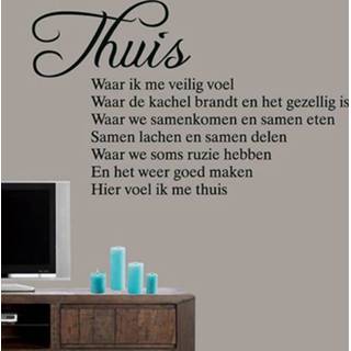 👉 Tekststicker Thuis