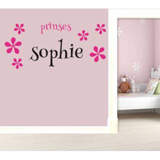 👉 Sticker Prinses met eigen naam (2 kleurig)