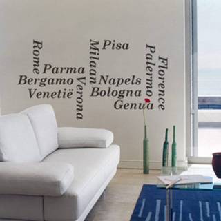 👉 Tekststicker Italiaanse steden