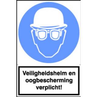 👉 Veiligheidshelm deurbeslag Sticker Veiligheids helm en oogbescherming verplicht! 5015397154972