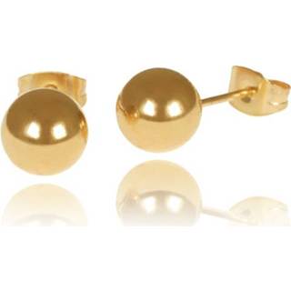 LGT Jewels Stud oorbellen Bol goud vrouwen Oorbel goud vrouwen LGT Jewels Stud oorbellen Bol 4mm
